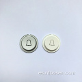 Botón de timbre de silicona de grabado de láser impermeable personalizado
